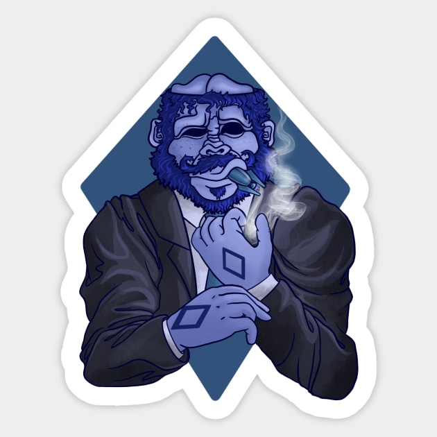 The Ape of Diamonds Sticker by Shnazzy’s Tangibles 